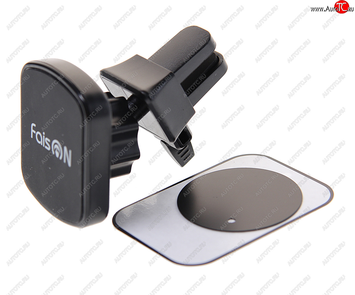 559 р. Держатель телефона на дефлектор магнитный FAISON FAISON h-k2 black  с доставкой в г. Вологда