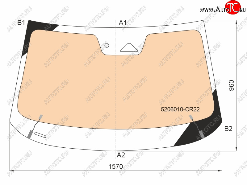 21 449 р. Стекло лобовое (Обогрев полный Камера Датчик дождя Молдинг) Changan UNI-K 20- FUYAO 5206010-CR22  с доставкой в г. Вологда