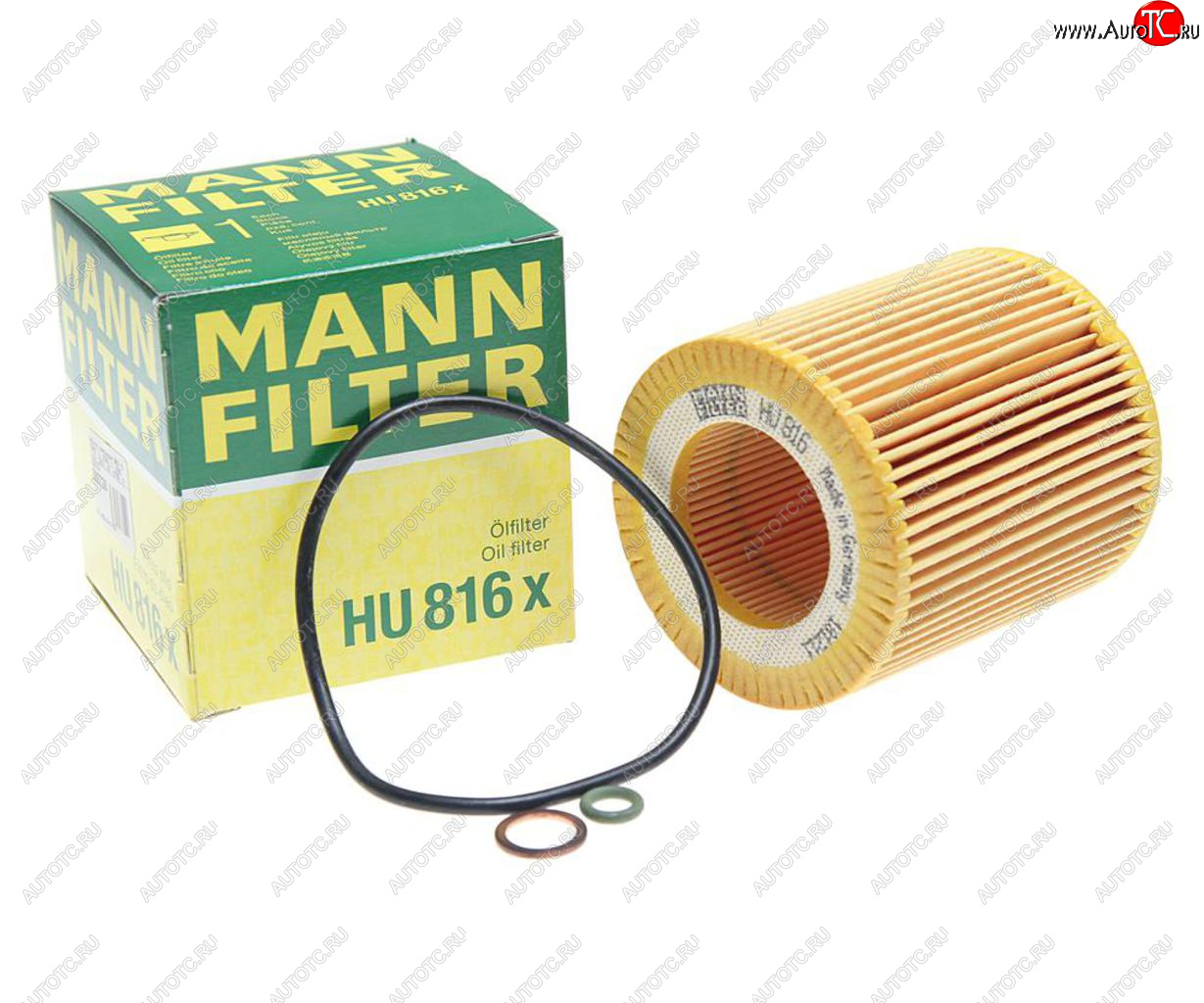 769 р. Фильтр масляный BMW 5 (E60),3 (E90),1 (E81),X3 (E83),X5 (E70),7 (E65),6 (E63) MANN MANN hu816x  с доставкой в г. Вологда