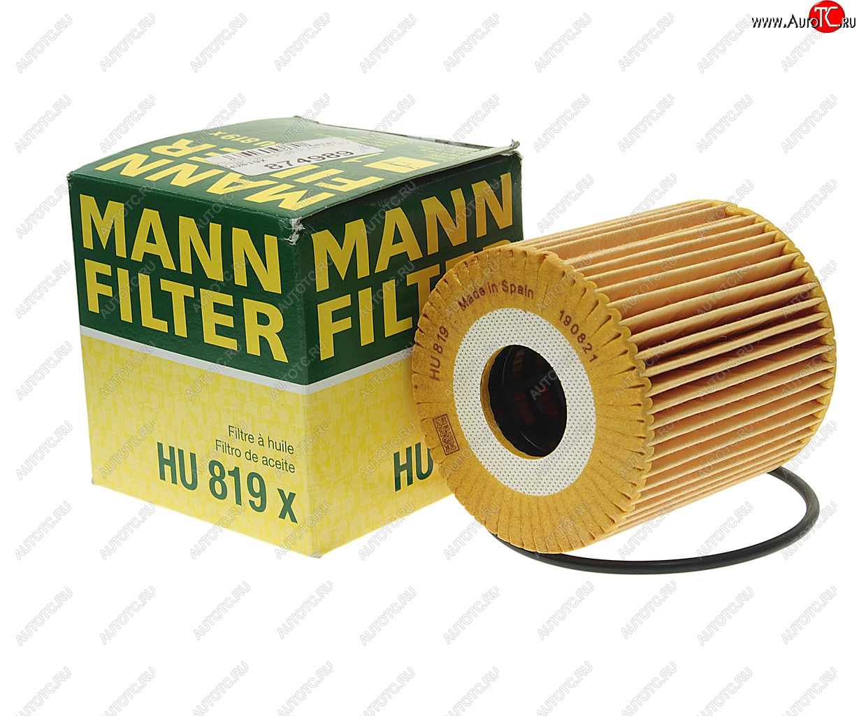 619 р. Фильтр масляный VOLVO S60,S80,XC70 (00-),XC70 2 (07-),V70 2 (00-) MANN MANN hu819x  с доставкой в г. Вологда