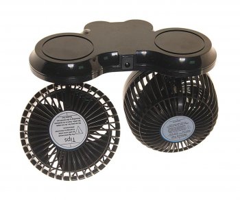 1 269 р. Вентилятор в салон 12V двойной на платформе синий MITCHELL MITCHELL hx-t307e dc12v blue  с доставкой в г. Вологда. Увеличить фотографию 3