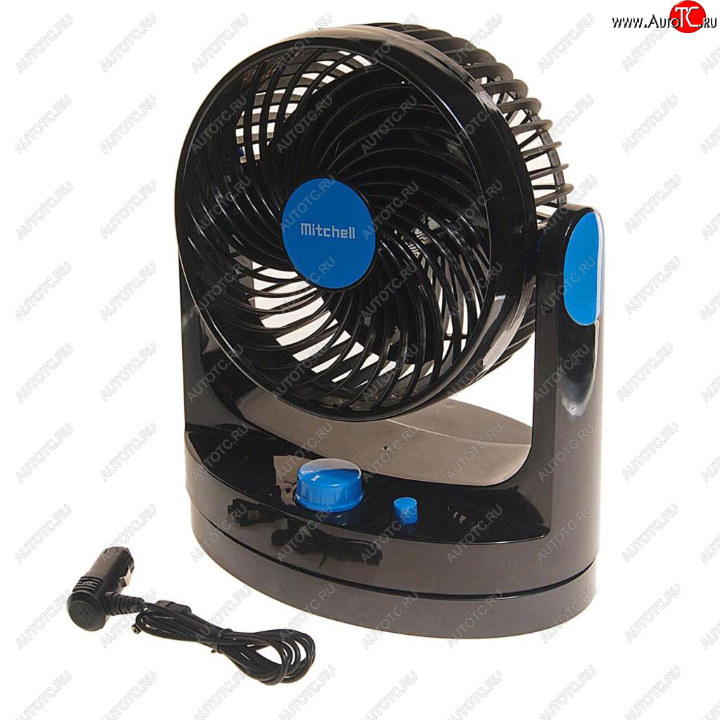 2 079 р. Вентилятор в салон 12V на платформе рег.скорость синий MITCHELL MITCHELL hx-t507 dc12v blue  с доставкой в г. Вологда