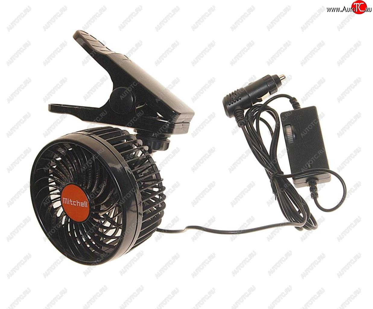 1 329 р. Вентилятор в салон 24V на прищепке оранжевый MITCHELL MITCHELL hx-t602e dc24v orange  с доставкой в г. Вологда
