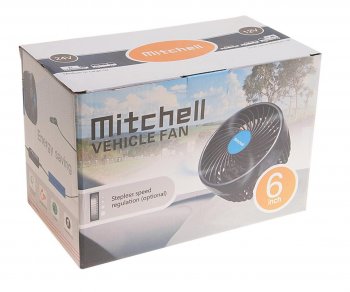 1 669 р. Вентилятор в салон 12V на прищепке синий MITCHELL MITCHELL hx-t603e dc12v blue  с доставкой в г. Вологда. Увеличить фотографию 3