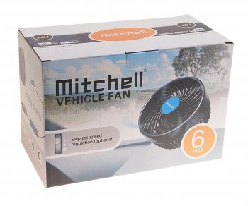 1 469 р. Вентилятор в салон 24V на прищепке оранжевый MITCHELL MITCHELL hx-t604e dc24v orange  с доставкой в г. Вологда. Увеличить фотографию 2