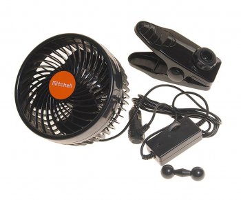 Вентилятор в салон 24V на прищепке оранжевый MITCHELL MITCHELL hx-t604e dc24v orange
