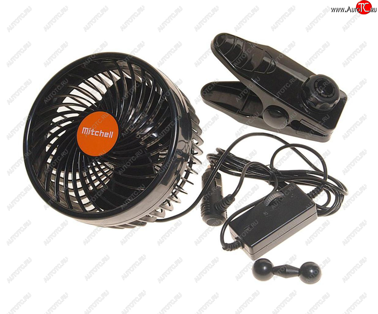 1 469 р. Вентилятор в салон 24V на прищепке оранжевый MITCHELL MITCHELL hx-t604e dc24v orange  с доставкой в г. Вологда