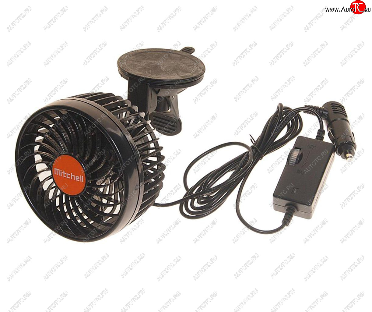 1 439 р. Вентилятор в салон 24V на присоске оранжевый MITCHELL MITCHELL hx-t702e dc24v orange  с доставкой в г. Вологда