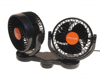 2 169 р. Вентилятор в салон 24V двойной на присоске оранжевый MITCHELL MITCHELL hx-t708e dc24v orange  с доставкой в г. Вологда. Увеличить фотографию 2