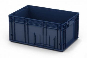 1 439 р. Ящик полимерный многооборотный 594х396х280мм синий IPLAST IPLAST ip-378844 IPLAST ip-378844  с доставкой в г. Вологда. Увеличить фотографию 2