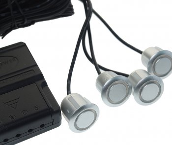 2 579 р. Датчик парковки d=19мм INTERPOWER INTERPOWER ip-430 silver  с доставкой в г. Вологда. Увеличить фотографию 2