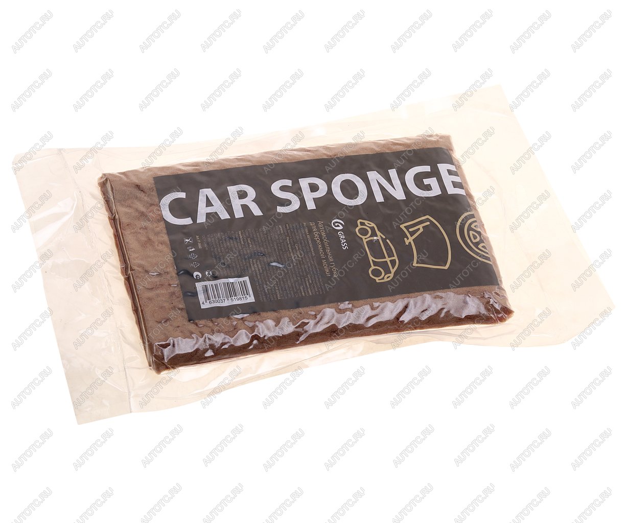 147 р. Губка для мойки автомобиля 190х120х70мм крупнопористая Car Sponge GRASS GRASS it-0660  с доставкой в г. Вологда