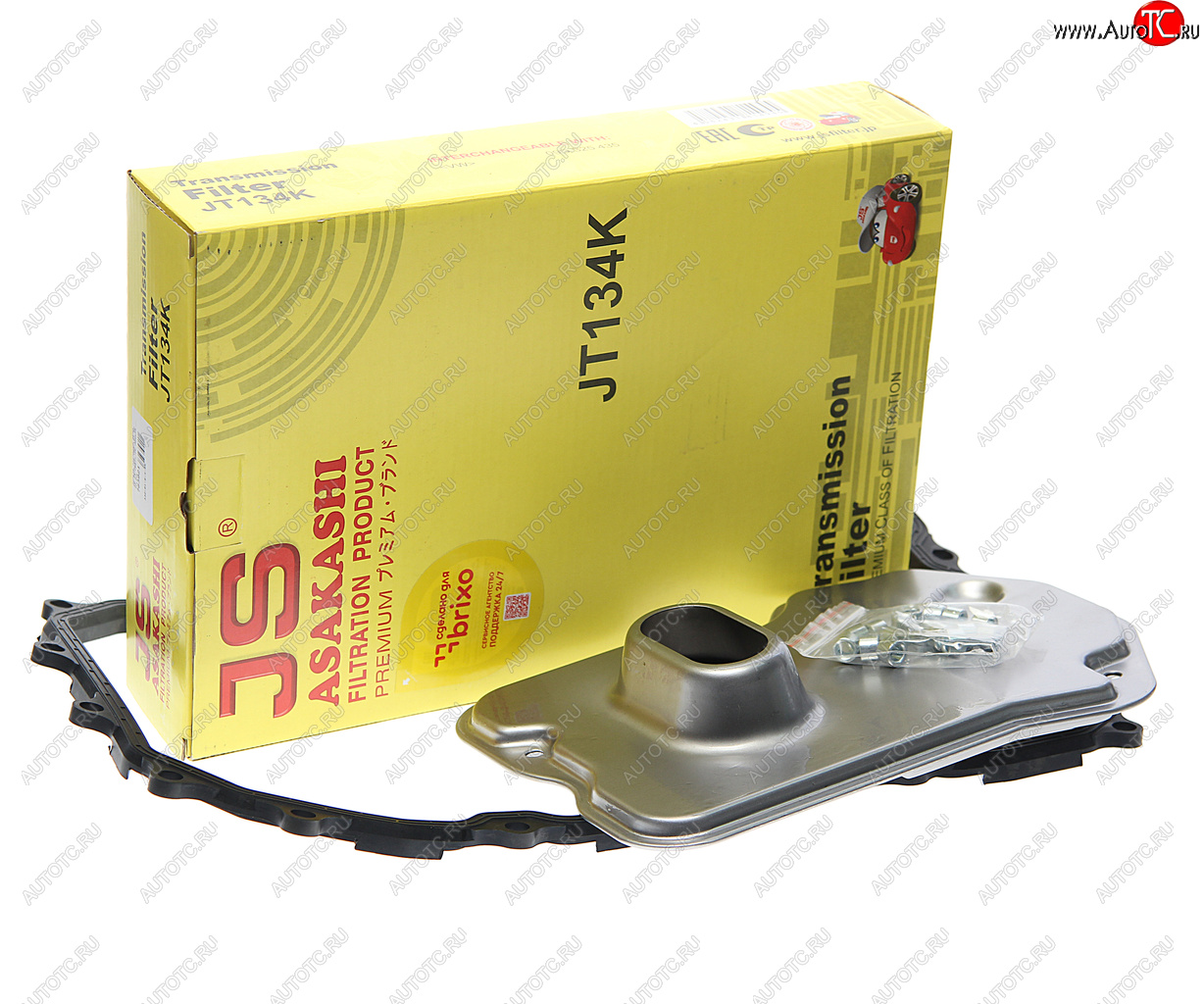 4 199 р. Фильтр масляный АКПП VW Touareg (02-10) AUDI Q7 (06-) (с прокладкой) JS ASAKASHI JS ASAKASHI jt134k  с доставкой в г. Вологда
