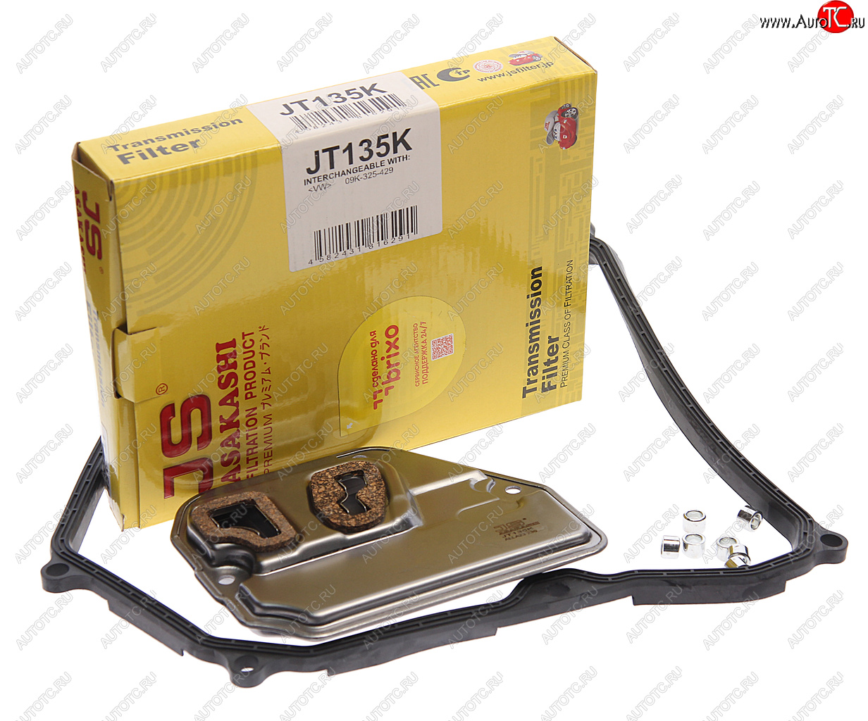 5 549 р. Фильтр масляный АКПП VW T5 (с прокладкой) JS ASAKASHI JS ASAKASHI jt135k  с доставкой в г. Вологда