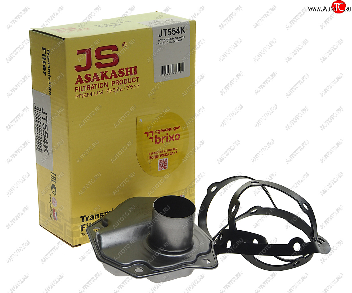 4 089 р. Фильтр масляный АКПП NISSAN Juke (10-) (с прокладкой) JS ASAKASHI JS ASAKASHI jt554k  с доставкой в г. Вологда