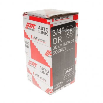 1 479 р. Головка торцевая 3/4 25мм ударная глубокая L=90мм JTC JTC TOOLS CO., LTD jtc-649025 JTC TOOLS CO., LTD jtc-649025  с доставкой в г. Вологда. Увеличить фотографию 3
