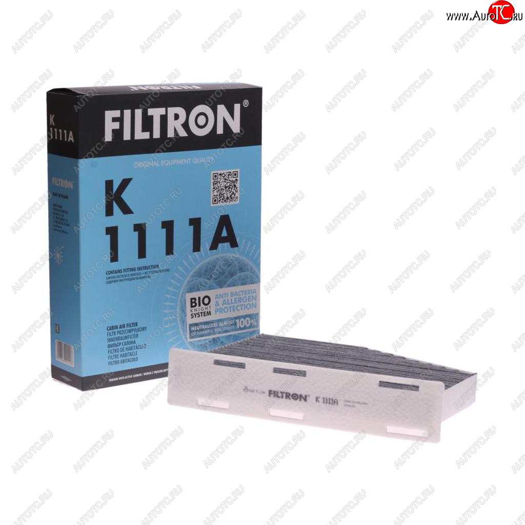 1 269 р. Фильтр воздушный салона VW Golf 5,Passat 6,Jetta 3 AUDI A3 SKODA Octavia (04-) угольный FILTRON FILTRON k1111a  с доставкой в г. Вологда