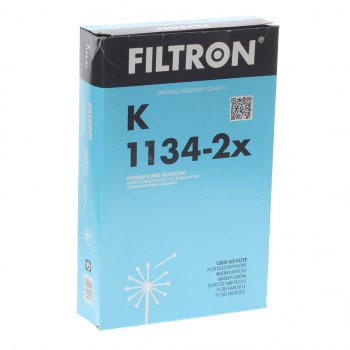 1 179 р. Фильтр воздушный салона TOYOTA Avensis (97-03) FILTRON FILTRON k1134-2x  с доставкой в г. Вологда. Увеличить фотографию 2