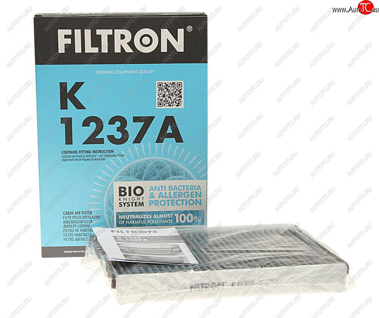 1 399 р. Фильтр воздушный салона VOLVO S60 (10-),S80 (06-),XC60 LAND ROVER Freelander 2 угольный FILTRON FILTRON k1237a  с доставкой в г. Вологда