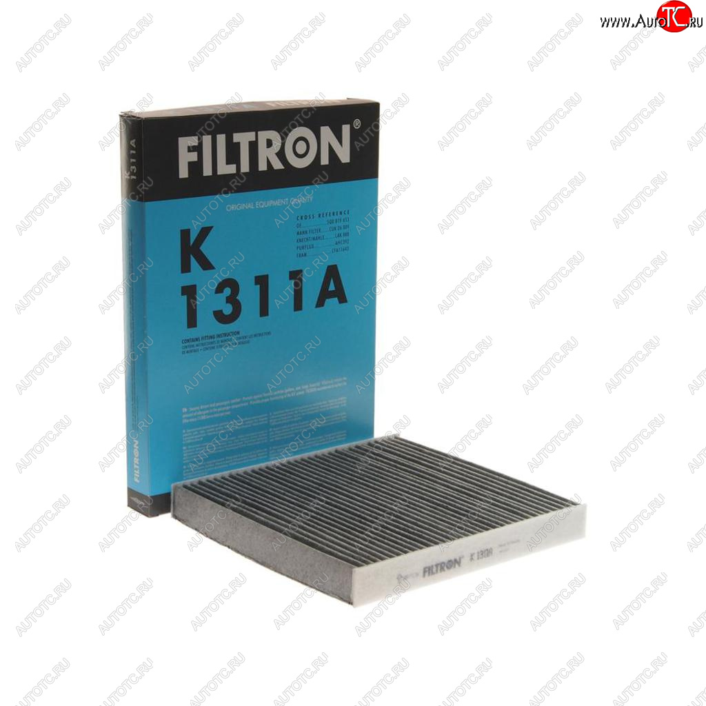 899 р. Фильтр воздушный салона VW Golf (14-) AUDI A3 (12-) SEAT Leon (12-) угольный FILTRON FILTRON k1311a  с доставкой в г. Вологда