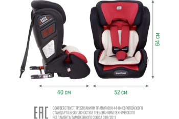 15 299 р. Автокресло детское 9-36кг (l-ll-lll) 1-12лет бордово-корич. трансформер Isofix Magnate SMART TRAVEL SMART TRAVEL kres2069 SMART TRAVEL kres2069  с доставкой в г. Вологда. Увеличить фотографию 5