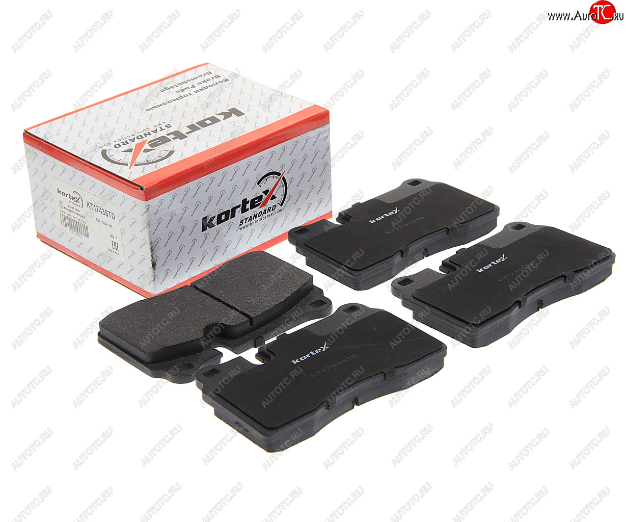 1 699 р. Колодки тормозные передние (4шт.) KORTEX Land Rover Range Rover Sport 2 L494 дорестайлинг (2013-2017)  с доставкой в г. Вологда