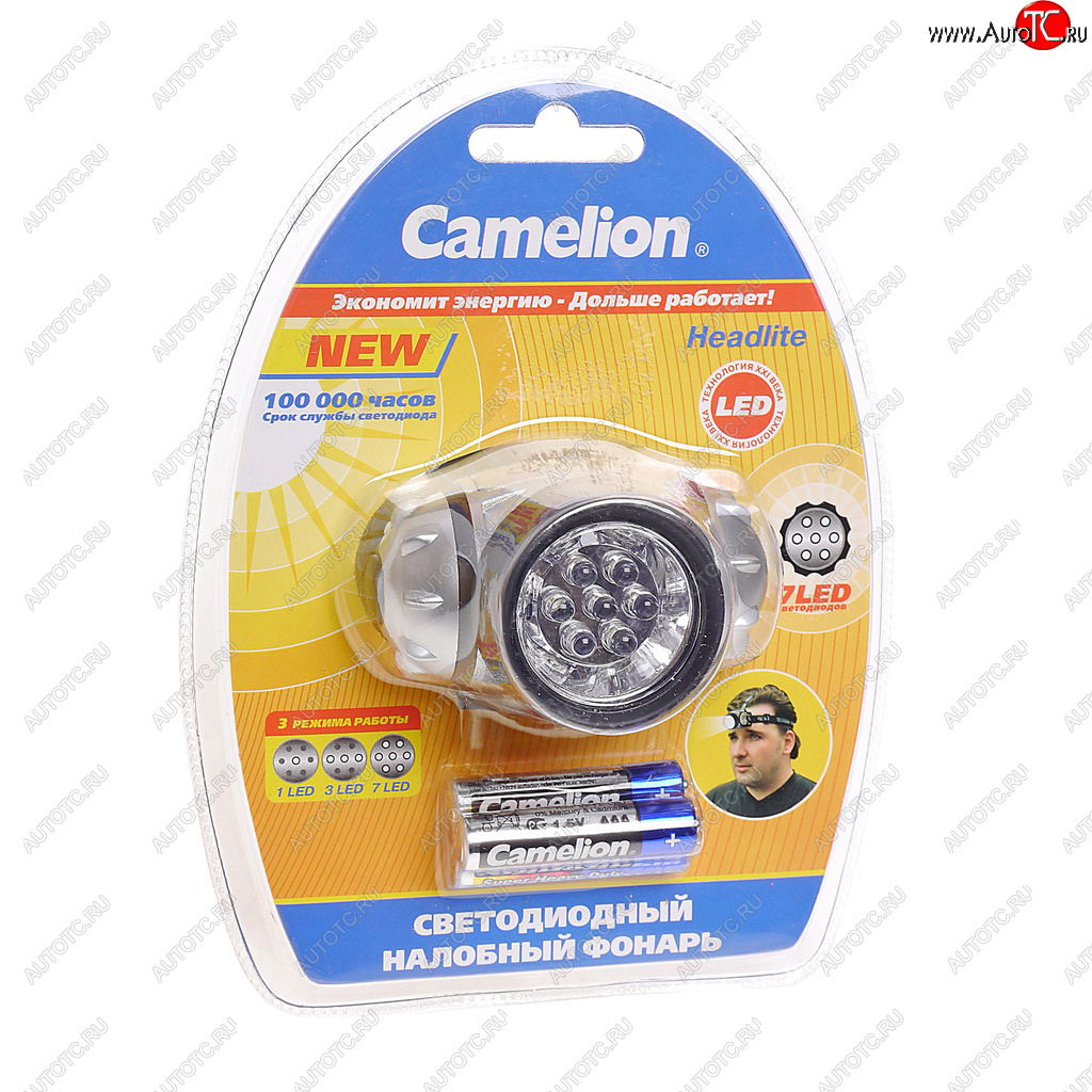 589 р. Фонарь налобный CAMELION CAMELION led5310-7f3  с доставкой в г. Вологда