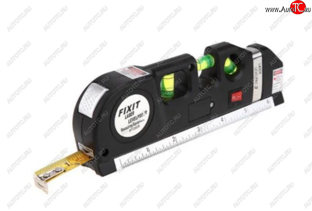 679 р. Уровень лазерный 190мм 3 глазка FIXIT FIXIT level pr03  с доставкой в г. Вологда