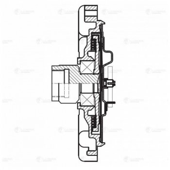 7 299 р. Вискомуфта FORD Transit (06-) привода вентилятора LUZAR LUZAR lmc1029  с доставкой в г. Вологда. Увеличить фотографию 3