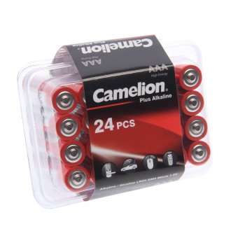 47 р. Батарейка AAA LR03 1.5V блистер 24шт. (цена за 1шт.) Alkaline Plus CAMELION CAMELION lr03-pb24  с доставкой в г. Вологда. Увеличить фотографию 2