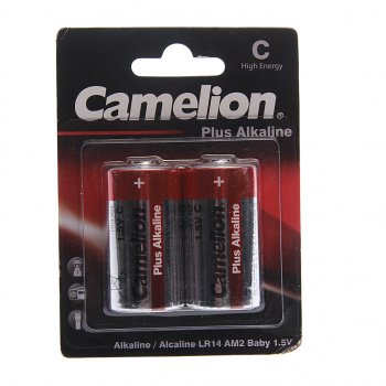 191 р. Батарейка C LR14 1.5V блистер 2шт. (цена за 1шт.) Alkaline Plus CAMELION CAMELION lr14-bp2  с доставкой в г. Вологда. Увеличить фотографию 3