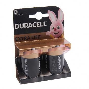 539 р. Батарейка D LR20 1.5V блистер 2шт. (цена за 1шт.) Alkaline Basic DURACELL DURACELL lr20-2bl  с доставкой в г. Вологда. Увеличить фотографию 3