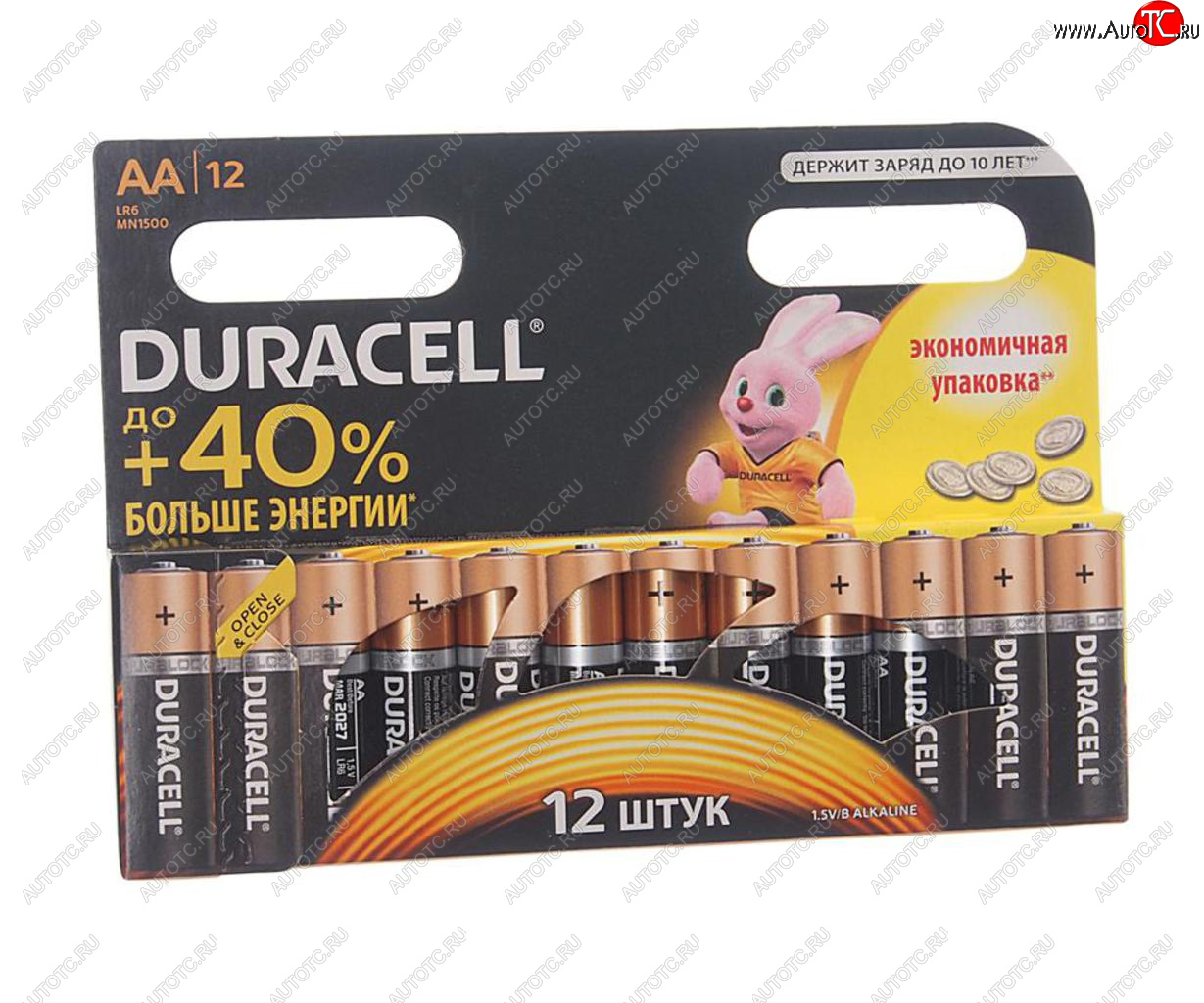 144 р. Батарейка AA LR6 1.5V блистер 12шт. (цена за 1шт.) Alkaline Basic DURACELL DURACELL lr6n-12bl  с доставкой в г. Вологда