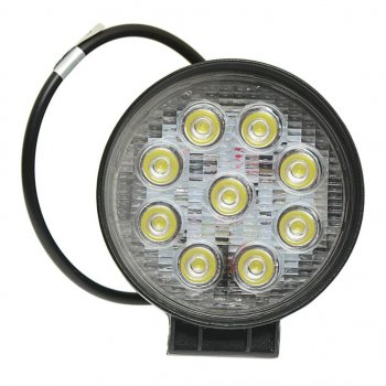 999 р. Фара рабочего света круглая 115х115x55мм 27Вт (9 светодиодов) LED LT LED TECHNOLOGY lt-1227rf  с доставкой в г. Вологда. Увеличить фотографию 3