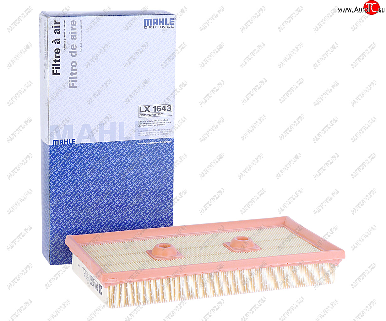 1 599 р. Фильтр воздушный VW Golf 5 (03-),Passat B6 (05-),Touran (03-) (1.6 FSI) SKODA Octavia (04-) MAHLE MAHLE lx1643  с доставкой в г. Вологда