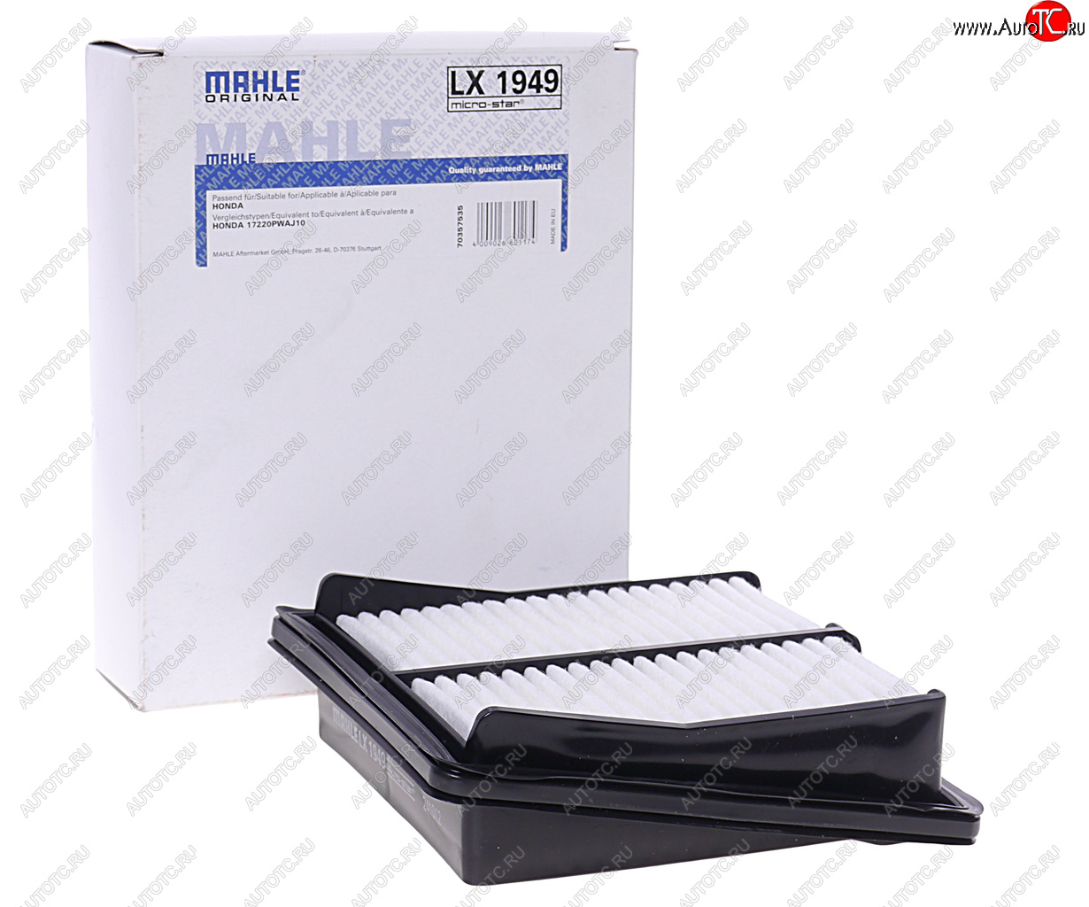 2 669 р. Фильтр воздушный HONDA Jazz (02-08) (1.21.4) MAHLE MAHLE lx1949  с доставкой в г. Вологда