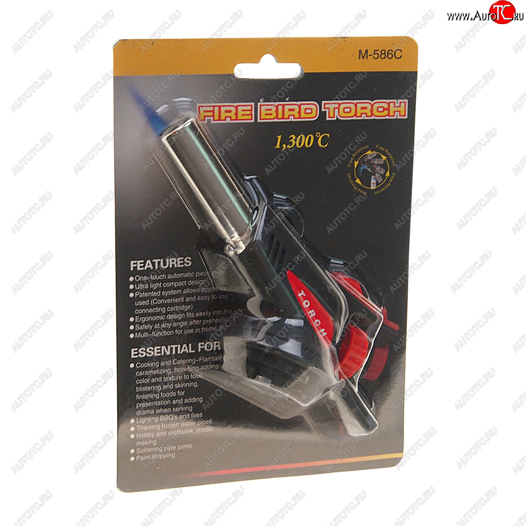 429 р. Горелка газовая под цанговый баллон с пьезоподжигом FIRE BIRD TORCH FIRE BIRD TORCH m-586c  с доставкой в г. Вологда