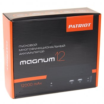 8 999 р. Устройство пусковое 12V 400A 12000мАч (power bank) PATRIOT PATRIOT magnum 12  с доставкой в г. Вологда. Увеличить фотографию 5