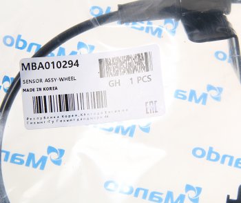 2 299 р. Датчик АБС KIA Mohave (19-) колеса переднего левого MANDO MANDO mba010294 MANDO mba010294  с доставкой в г. Вологда. Увеличить фотографию 2