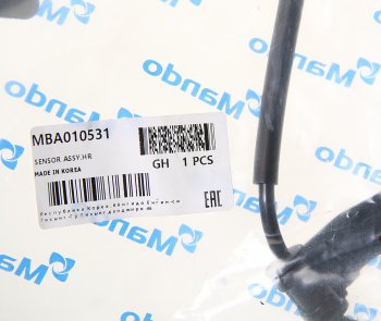 1 779 р. Датчик АБС HYUNDAI Porter 2 (17-) (2WD) колеса заднего левого MANDO MANDO mba010531 MANDO mba010531  с доставкой в г. Вологда. Увеличить фотографию 2