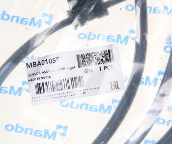 1 149 р. Датчик АБС KIA Bongo 3 (15-) (2.5-A2) (2WD) колеса заднего правого MANDO MANDO mba010555 MANDO mba010555  с доставкой в г. Вологда. Увеличить фотографию 2