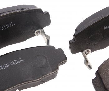 1 569 р. Колодки тормозные передние (4шт.) MANDO Honda Civic FN купе дорестайлинг (2005-2008)  с доставкой в г. Вологда. Увеличить фотографию 2
