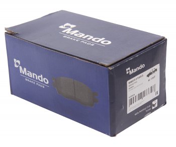 1 569 р. Колодки тормозные передние (4шт.) MANDO Honda Civic FN купе дорестайлинг (2005-2008)  с доставкой в г. Вологда. Увеличить фотографию 3