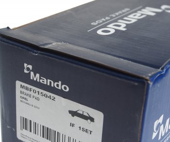 3 099 р. Колодки тормозные передние (4шт.) MANDO Renault Master FD,JD фургон дорестайлинг (1998-2003)  с доставкой в г. Вологда. Увеличить фотографию 3