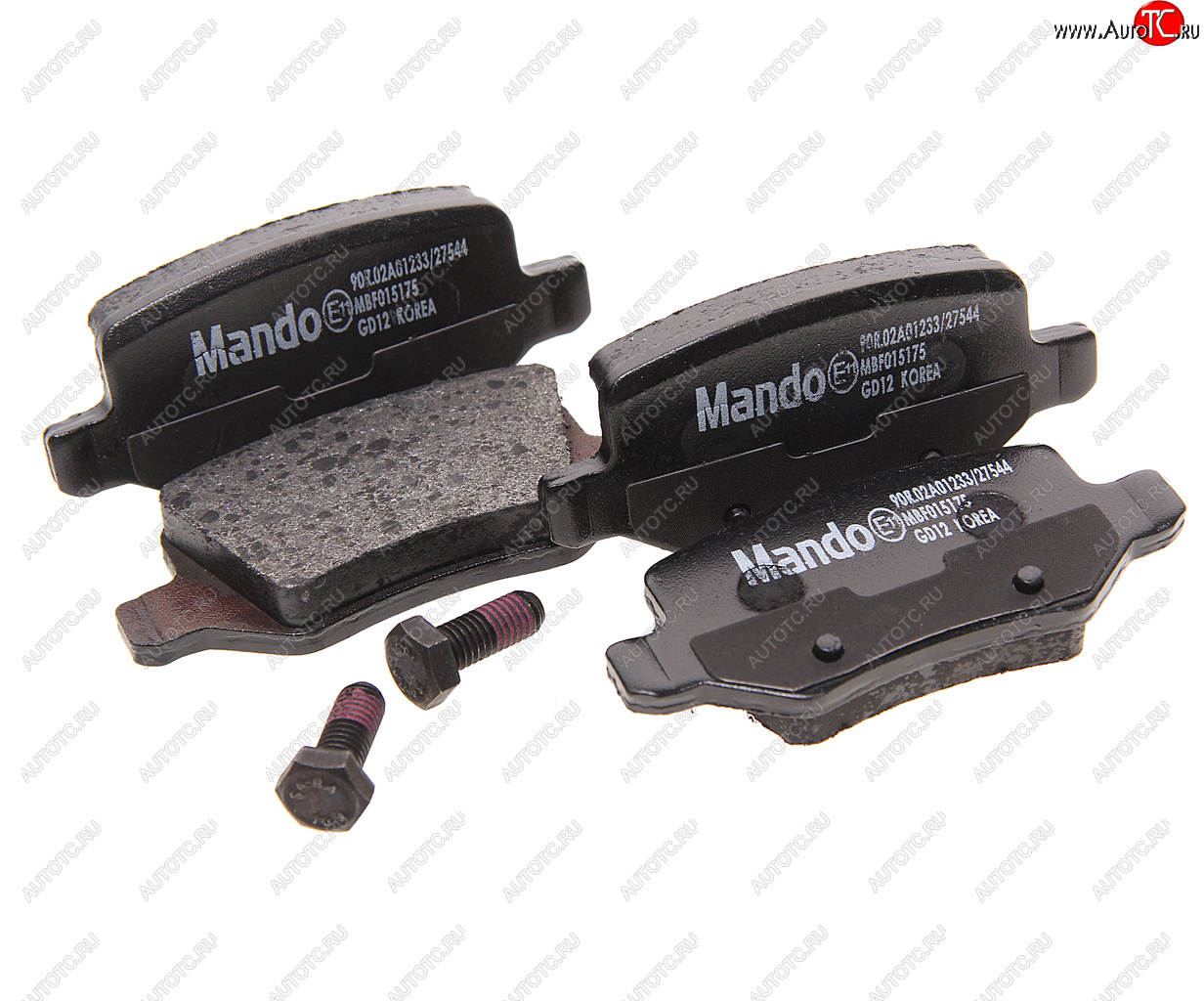 1 229 р. Колодки тормозные задние (4шт.) MANDO Mercedes-Benz A class W169 дорестайлинг, хэтчбэк 5 дв. (2005-2008)  с доставкой в г. Вологда
