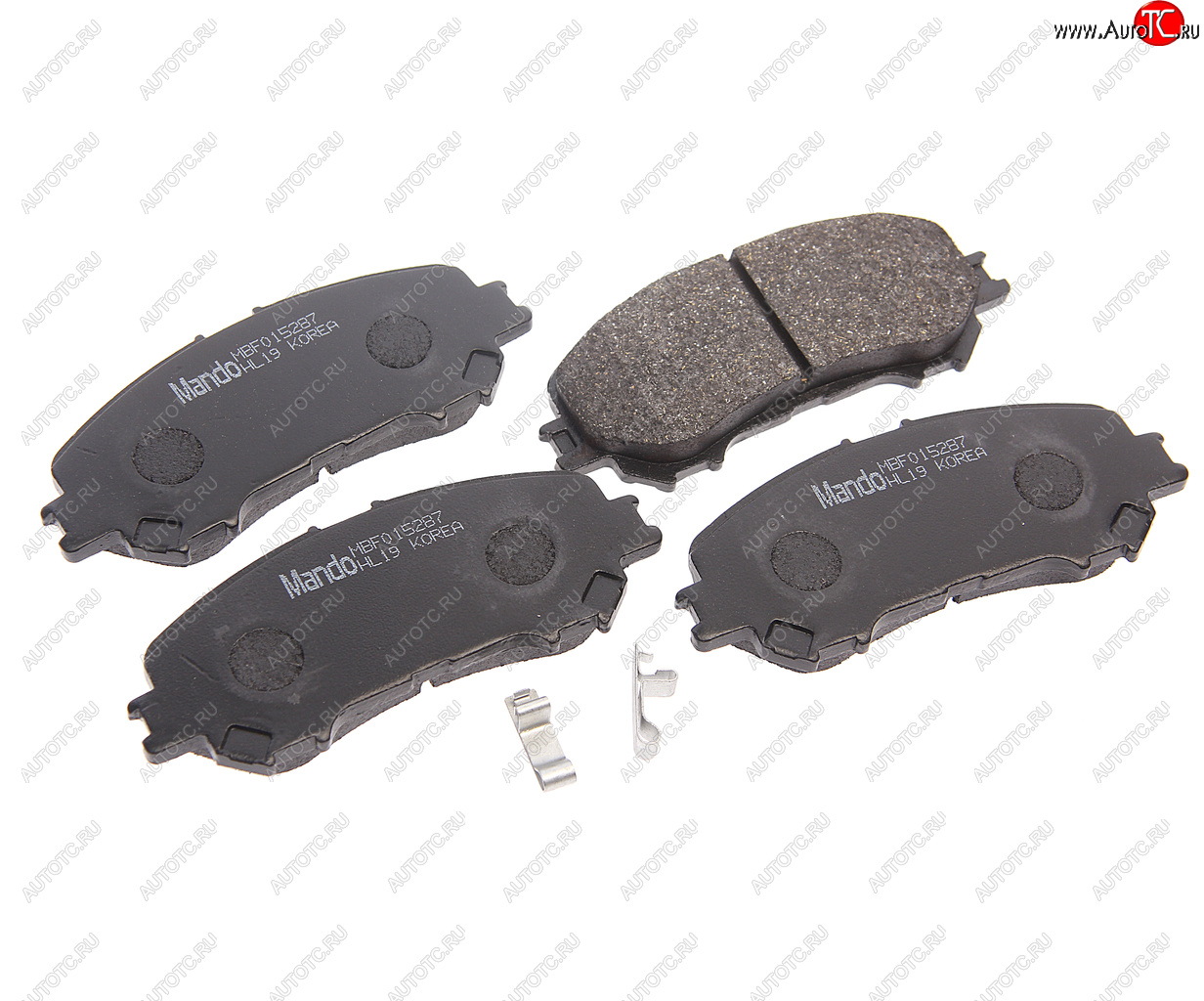 2 299 р. Колодки тормозные передние (4шт.) MANDO Nissan Qashqai 2 J11 рестайлинг (2017-2022)  с доставкой в г. Вологда