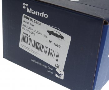 2 999 р. Колодки тормозные передние (4шт.) MANDO BMW 7 серия E38 дорестайлинг, седан (1994-1998)  с доставкой в г. Вологда. Увеличить фотографию 3