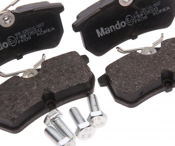 979 р. Колодки тормозные задние (4шт.) MANDO Ford Focus 1 хэтчбэк 5 дв. дорестайлинг (1998-2002)  с доставкой в г. Вологда. Увеличить фотографию 2