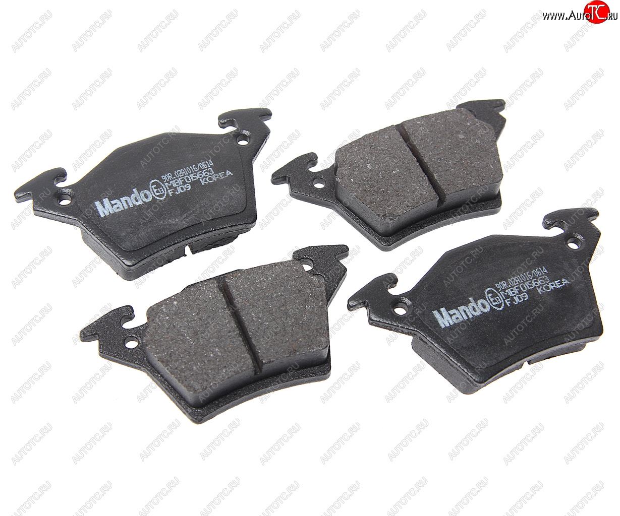 2 369 р. Колодки тормозные задние (4шт.) MANDO Mercedes-Benz Vito W639 дорестайлинг (2003-2010)  с доставкой в г. Вологда