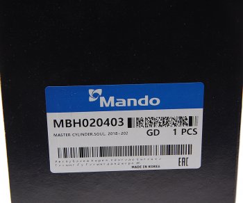4 999 р. Цилиндр тормозной главный KIA Soul (18-) MANDO MANDO mbh020403 MANDO mbh020403  с доставкой в г. Вологда. Увеличить фотографию 5
